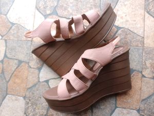 Nude Wedge Heels
