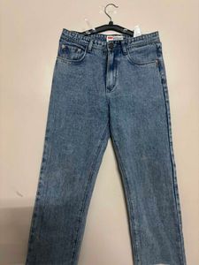 Acid Wash Straight Leg Jeans