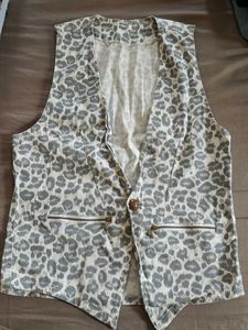 Leopard Print Vest