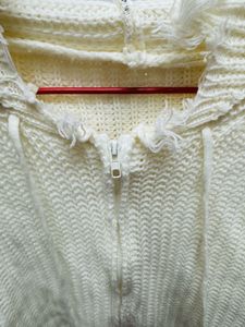 Cozy Knit Zip-Up Hoodie