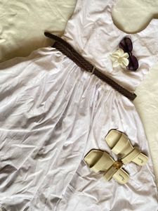 White Sundress with Belt