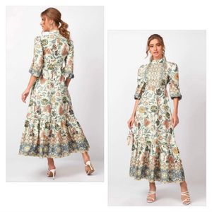 Tribal Print Maxi Dress