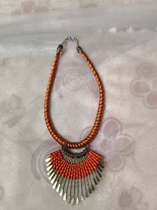 Orange Statement Necklace