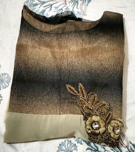 Brown And Black Kurta/ Frock