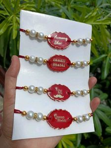 Set of 4 Rakhi Gift | Hamper with Chocolates |