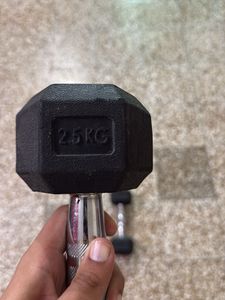 2.5KG*2 Hex Dumbbell Pair