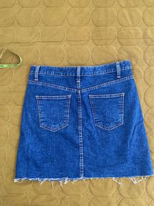 stretchy Denim Mini Skirt waist 30