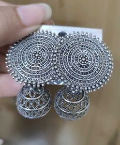 Silver Oxidised Earrings