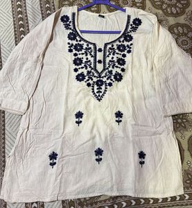 Embroidered Cotton Kurti