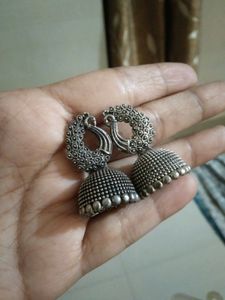 Silver Oxidised Earrings