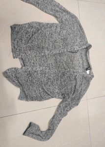 H&amp;M Gray Long Sleeve Shirt