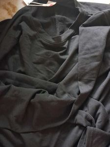 Dark Gray Long Sleeve Top