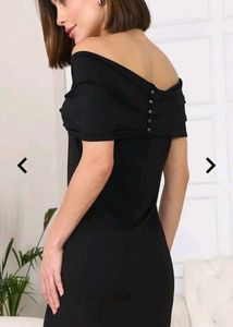 Chic Black Off-Shoulder Mini Dress