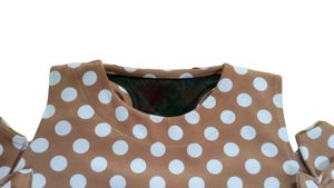 Cute Brown Polka Dots Top