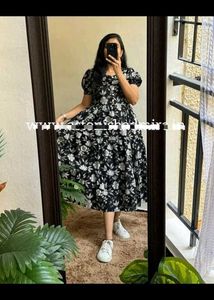Beautiful Black Cotton Midi