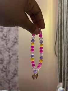 Colorful Beaded Bracelet Set with Charms