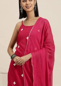 Pink Embroidered Kurta Set