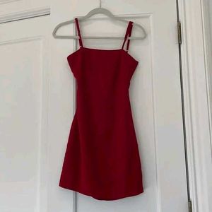 Toast to Life Red Mini Dress