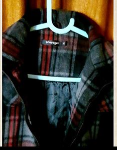 Plaid Patterned Jacket