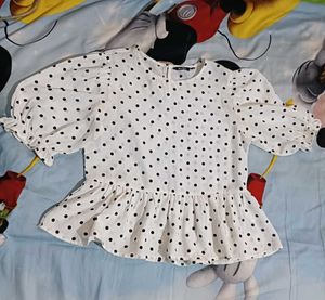 Polka Dot Crop Top
