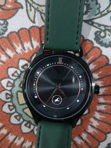 Green Leather Watch
