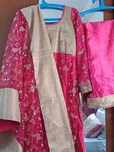 Net Material Fully Stitched Suit..