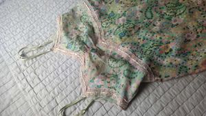 Floral Lace Trim Cami Top