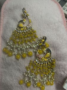 Yellow Long Earrings