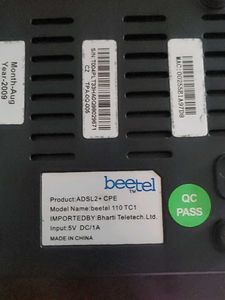 Beetel ADSL2+router