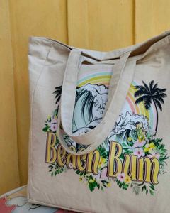Beach summer Beige Travelling Bag