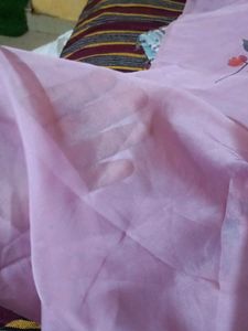 Soft Silk Organza Floral Material