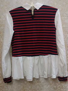 Fall Season Striped Long Sleeve Top