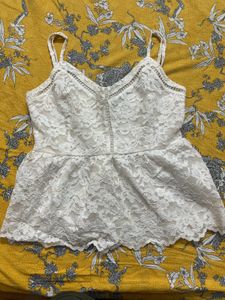 FOREVER NEW White Lace top