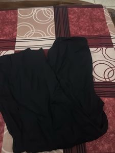 Black Flared Pants With Pockets