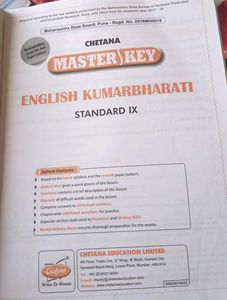 Chetana Master Key English Kumarbharati Class 9