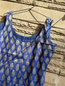 Lavender Gold Toned Banarasi Cotton Suit Set