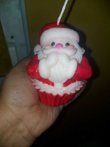 Festive Santa Claus Candle