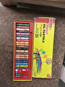 Vintage Camel Oil pastels and Doms Colour Pencils