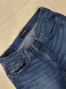 Low Waist Trendy Blue Jeans