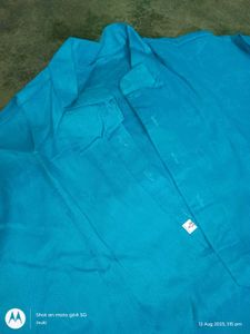 ethnic cotton panjabi / kurta sea green blue