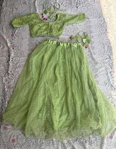 Green Lehenga Choli Set