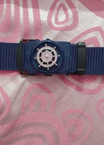 Nautical Wheel Buckle Belt