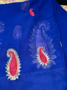 Royal Blue Beautiful Saree