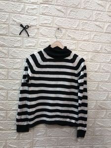 Striped Turtleneck Sweater🕸️‼️