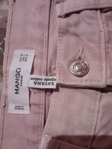 Mango Women Cotton Stretchable Culottes Jeans