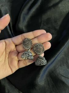Sunflower Jhumka Earrings
