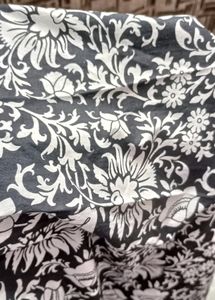 Srishti Sleeveless Black &amp; White Kurti, Size XXL