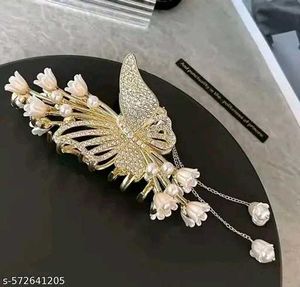 Luxury Metal Butterfly Hair Clutcher for Women and
