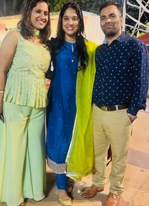 Royal Blue Suit With Dupatta