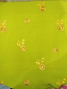 Green &amp; Gold Suit Fabric
